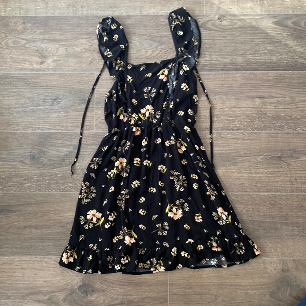 Wild Fable Black Floral Dress